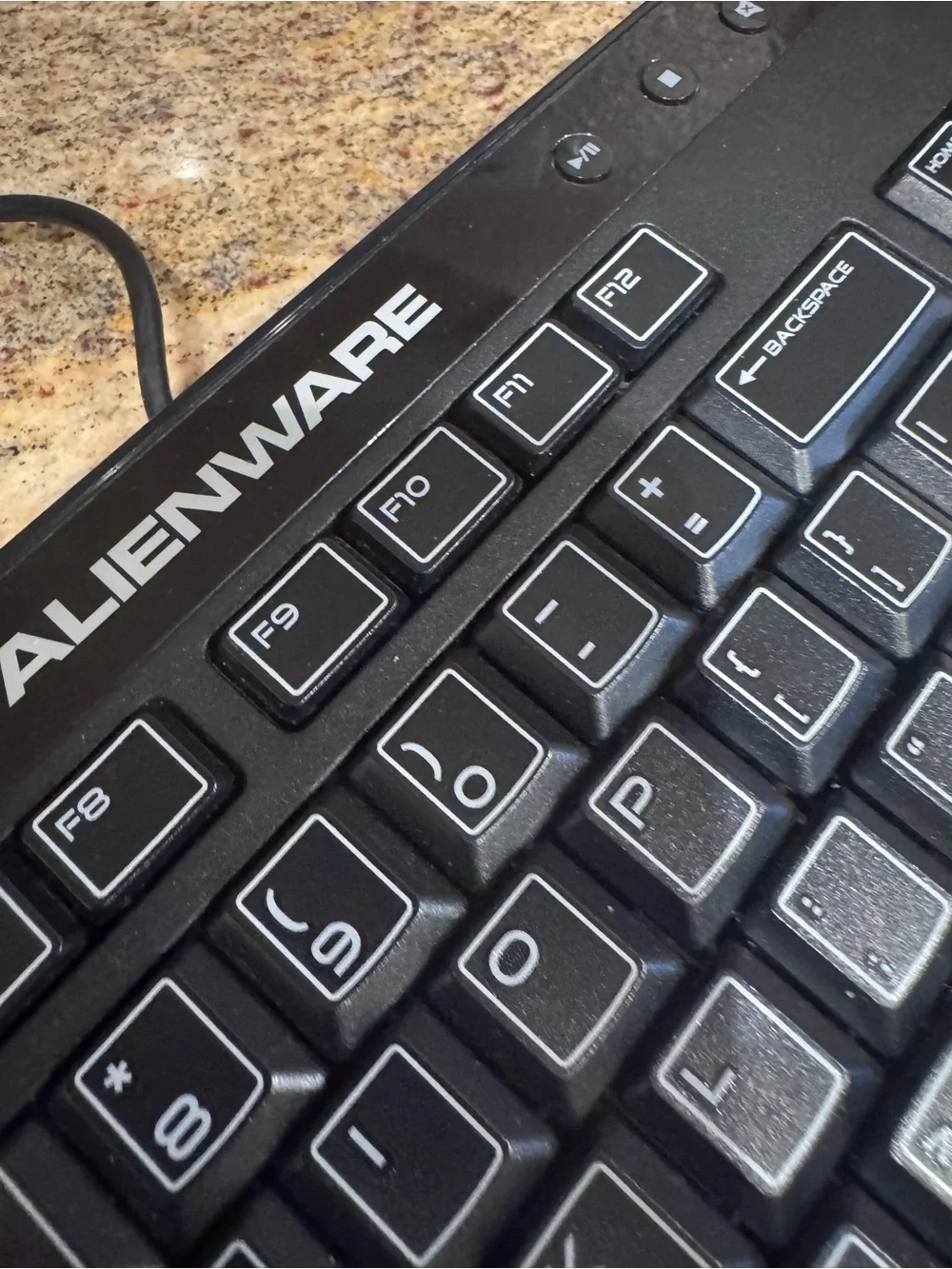 Dell Alienware SK-8165 Gaming Keyboard Wired USB Multimedia Black Tested works